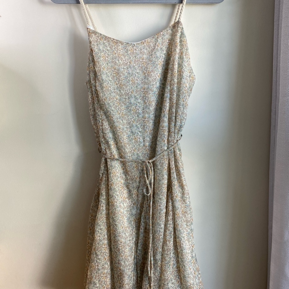 Floral Mini Rope Strap Dress